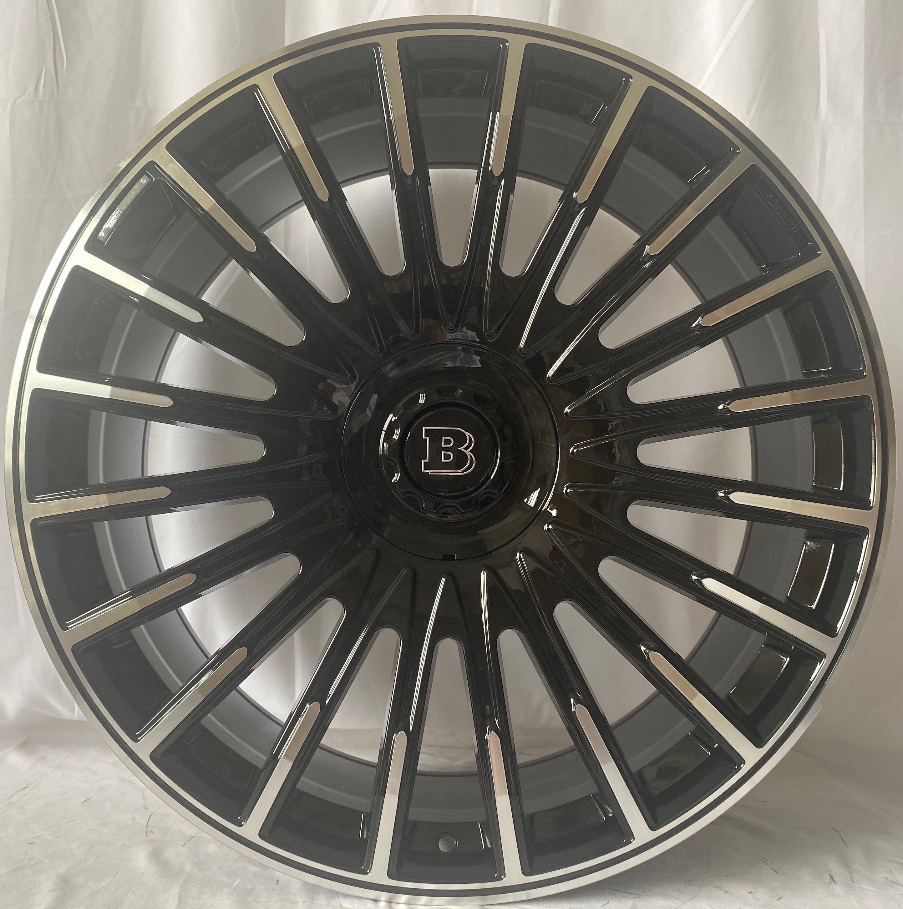 24" Mercedes GLS GLE GL GLS600 GLS580 GLS550 Brabus Black Machined Wheels & Rims
