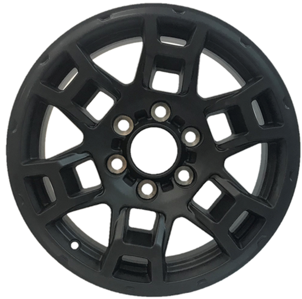 17" Toyota TRD Pro Style 4Runner FJ Cruiser Tacoma Satin Black Wheels & Rims