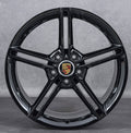 21" Porsche Cayenne Panamera Forged Gloss Black Style 24 Wheels