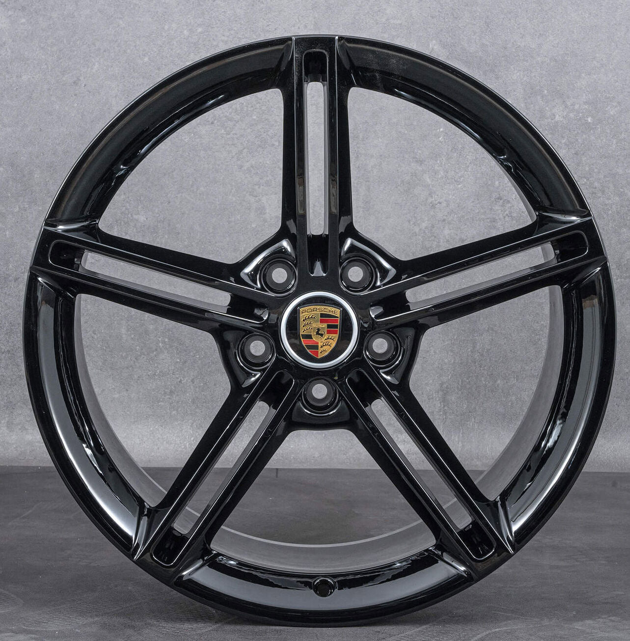 21" Porsche Cayenne Panamera Forged Gloss Black Style 24 Wheels