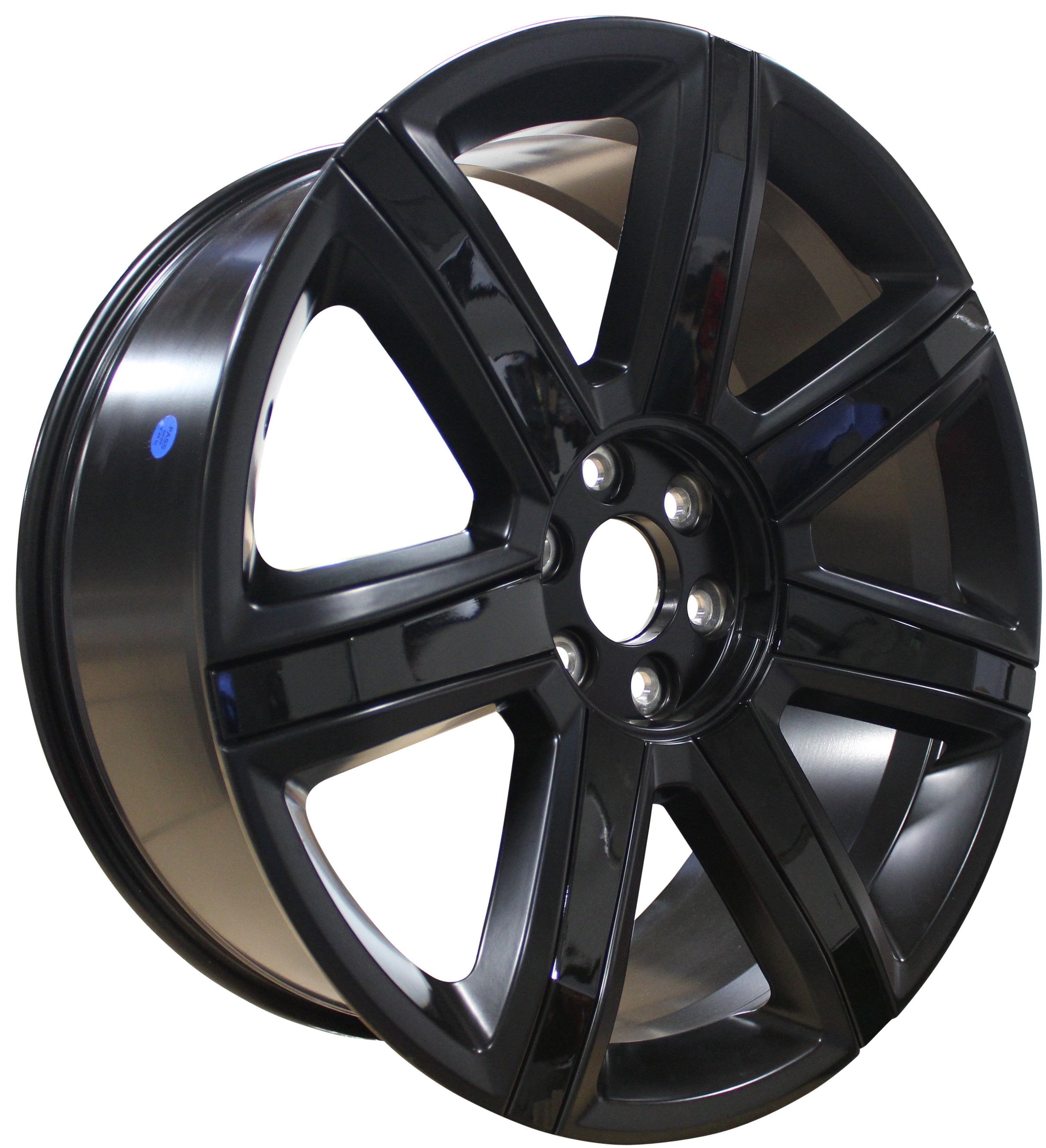 26" Cadillac Escalade ESV Tahoe Yukon Black Gloss Black Inserts Wheels & Rims