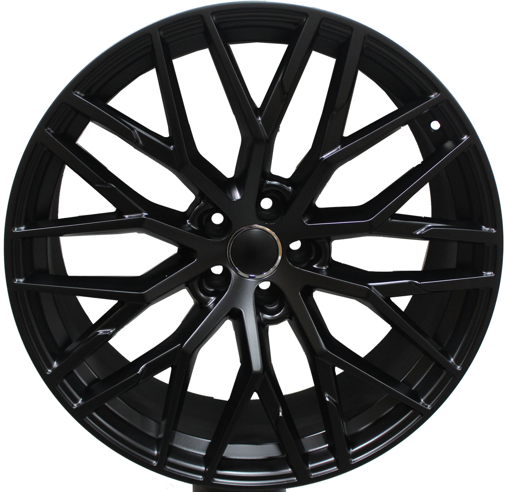 20" Audi Q3 Q5 Q7 A4 A5 A6 A7 A8 R8 Style Satin Black Wheels & Rims