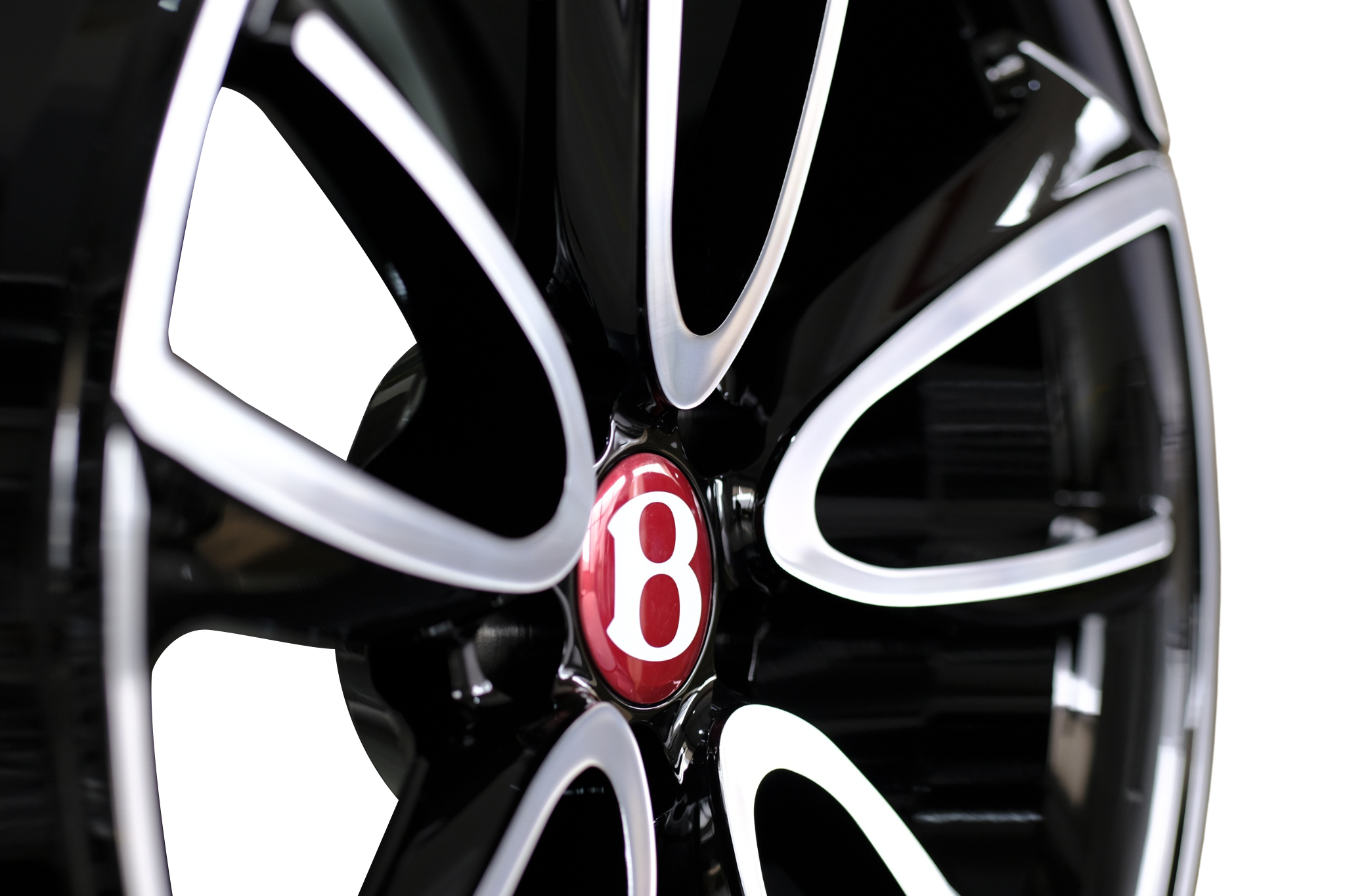 21" Bentley Continental GT Flying Spur Forged Staggered Black Machined Wheels & Rims