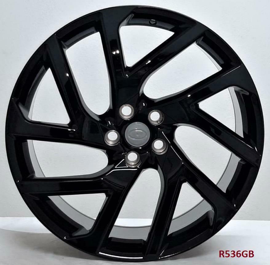 22" Range Rover Full Size / Sport / Defender SVR Gloss Black Wheels & Rims